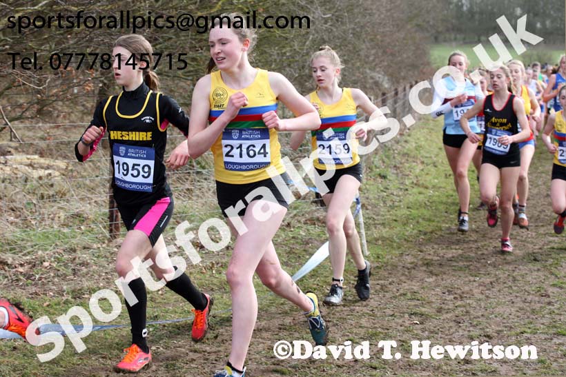 Womens under-17s 2019 British Athletics Inter Counties Cross Country, Prestwood Hall, Loughborough. Photo:  David T. Hewitson/Sports for All Pics